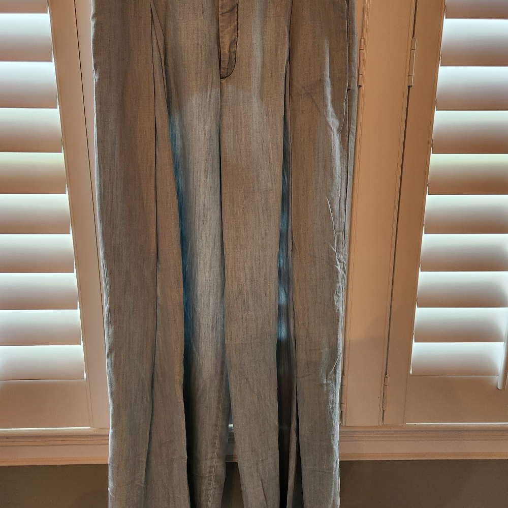 Wide Leg Chambray Pant